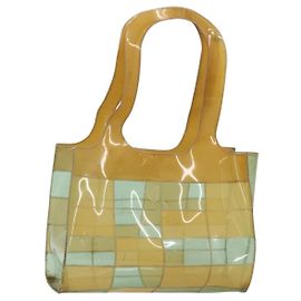 Sac cabas CHANEL en vinyle transparent CC Authentique 181737 Autre