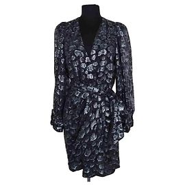 Vestido Ba&Sh de algodón azul Talla S Azul