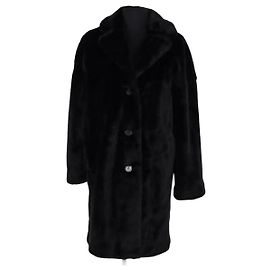 Claudie Pierlot Schwarzer Mantel Schwarz