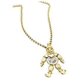 Chopard Necklace, "Happy Clown", gold, colored stones. Large model. Other