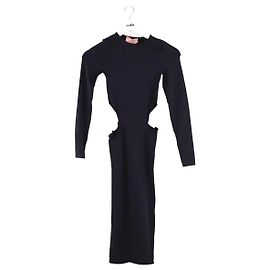 Amina Muaddi Robe noire Noir