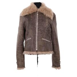 Acne Studios Lederjacke Braun Braun