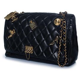 Chanel, gesteppte Lederhandtasche Vintage 31 Rue Cambon Schwarz