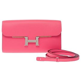 Hermès Bolsa HERMES Constance em Couro Rosa - 103527 Rosa