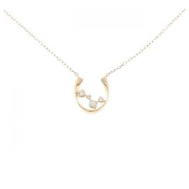 Autre Marque Collier en diamant Au750 Doré