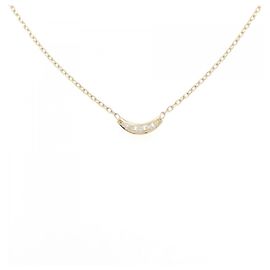 Autre Marque Colar de Au750 e Diamantes Dourado
