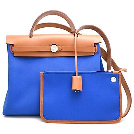 Hermès Bolsa Hermes Herbag Zip PM Azul