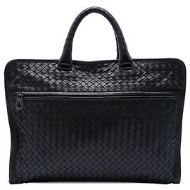 Valigetta in nappa nera Intrecciato Bottega Veneta Nero