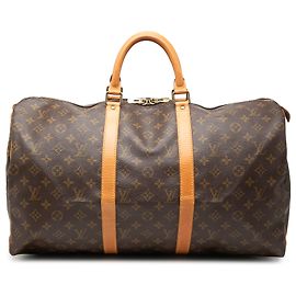 Louis Vuitton Brown Monogram Keepall 50 Brown