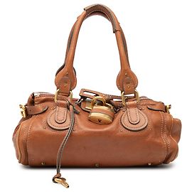 Chloé Paddington Handtasche aus braunem Leder Braun
