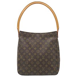 Louis Vuitton Marrom Monogram Looping GM Marrom