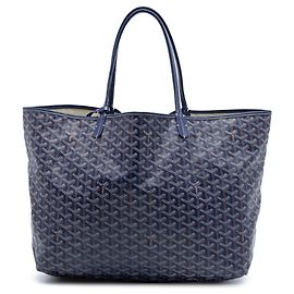 Goyard Blue Goyardine Saint Louis GM Azul Azul oscuro