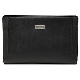 Burberry Clutch aus schwarzem Leder Schwarz