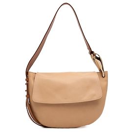 Sac Hobo Kiss en cuir beige Chloé Beige