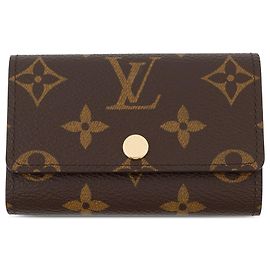 Louis Vuitton Brown Monogram 6 Key Holder Brown