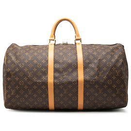 Louis Vuitton Brown Monogram Keepall 55 Brown