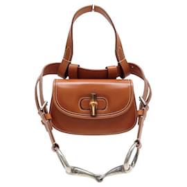 GUCCI BAMBOO 1947 BAMBOO BELT BAG 681137 T80 CUIR FAUVE Kamel