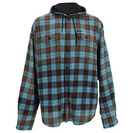 Balenciaga Bleached Plaid Flannel Hooded Shirt Jacket In Multicolor Cotton Multiple colors