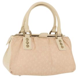 LOUIS VUITTON Sac à main Monogram Mini Lin Trapeze PM Rose M40062 LV Auth 182773 Rose