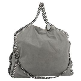 Autre Marque Stella MacCartney Chain Falabella Tasche aus Polyester 2way Gray 234387 Auth BA13183 Braun Silber
