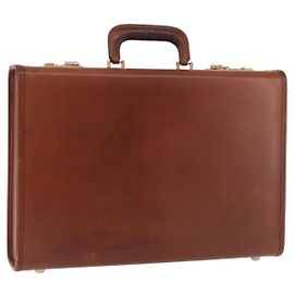 Coach Trunk in pelle marrone e oro Auth 181552A Marrone D'oro