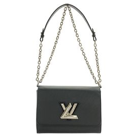 Borsa a tracolla Louis Vuitton Epi Twist MM Nero