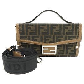 Fendi Soft Trunk Men's Shoulder Bag Brown