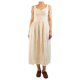 Paige Jeans Robe d'été en coton blanc à broderie - taille UK 8 Blanc