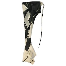 Ann Demeulemeester Falda cruzada de seda estampada multicolor - talla UK 12 Otro