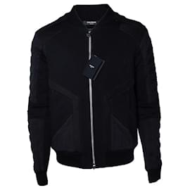 Balmain, Cardigan noir avec mesh Noir