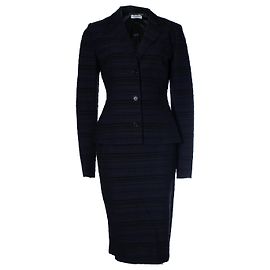Dolce & Gabbana, completo strutturato nero e blu Nero Blu