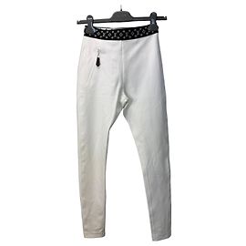 Louis Vuitton x Urs Fischer Pantalon Monogram Taille Élastique Blanc Monogramme