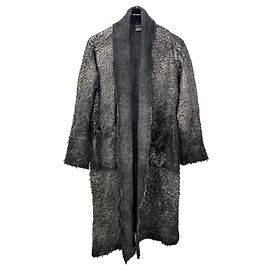 Autre Marque Avant Toi Langer Cardigan Grau Metallic Grau Metallisch
