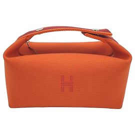 Hermès Bolsa Bride-a-Brac PM Orange Feu Laranja