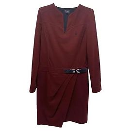 Armani Jeans Midikleid in Bordeaux Bordeaux