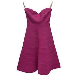 Herve Leger Hervé Léger Robe Mini Bustier Akari - Rose Caprice Rose
