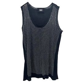 Canotta Dolce & Gabbana D&G con strass Nero