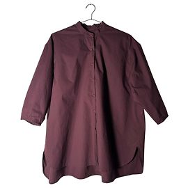 Autre Marque CASEY/CASEY Camisa túnica de algodón color burdeos Morado oscuro