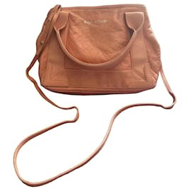 Balenciaga Navy Cabas Pink Leather Handbag Other