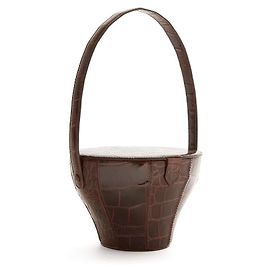Staud Moreau Lederhandtasche Braun