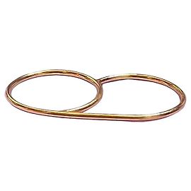 Autre Marque Atelier Paulin Anillo Doble de Oro 14k Dorado