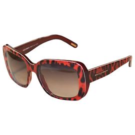 Dolce & Gabbana DG4101 Occhiali da sole leopardati Nero Rosso