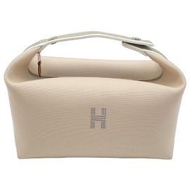 Hermès Bolsa Bride-a-Brac GM Naturel Bege Fora de branco