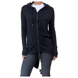 Thomas Wylde Kaschmir Kapuzenpullover Schwarz Schwarz