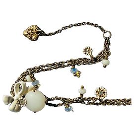 Les Nereides Les Néréides Modeschmuckarmband Herz und Schleife Weiß Andere Gold hardware
