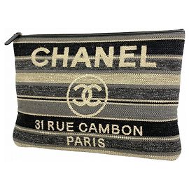 Pochette Chanel Deauville Marron Noir