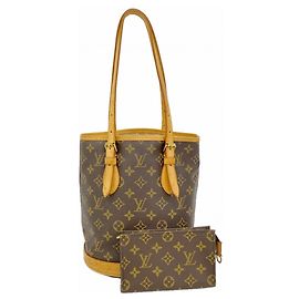 Borsa Tote Louis Vuitton Monogram Bucket PM Marrone