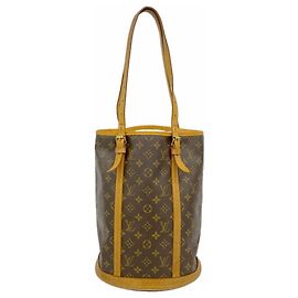 Borsa Tote Louis Vuitton Monogram Bucket GM Marrone