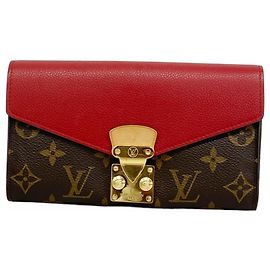 Louis Vuitton Monogram Portefeuille Pallas Long Wallet Fuschia