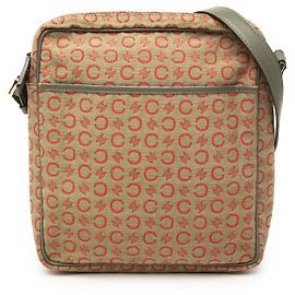 Céline Celine Beige C Macadam Canvas Crossbody Beige
